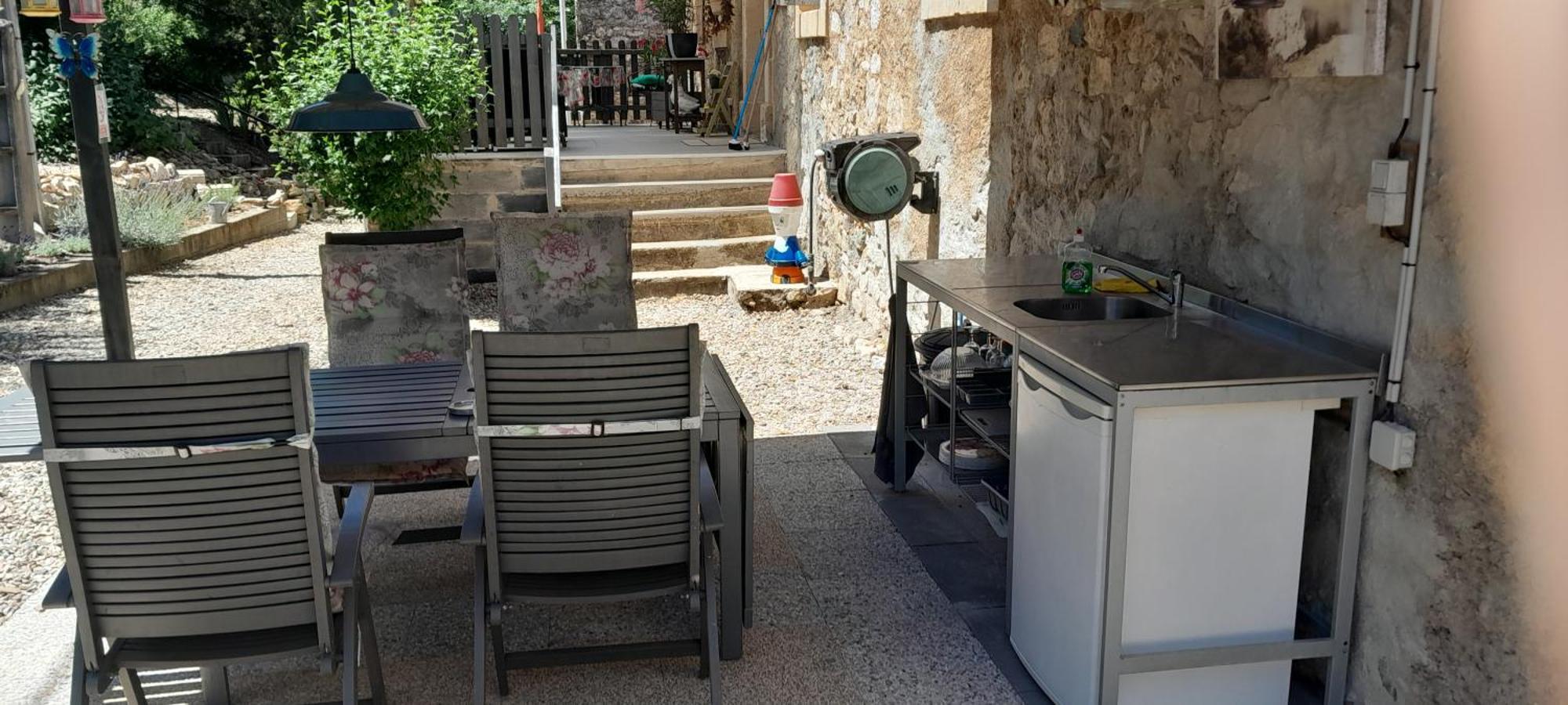 Sur La Bonnefooi Bed & Breakfast Prades-sur-Vernazobre Luaran gambar